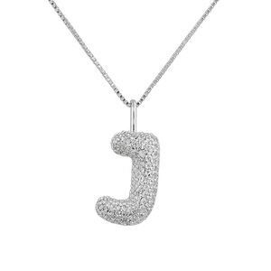 Silver Initial Pendant Necklaces